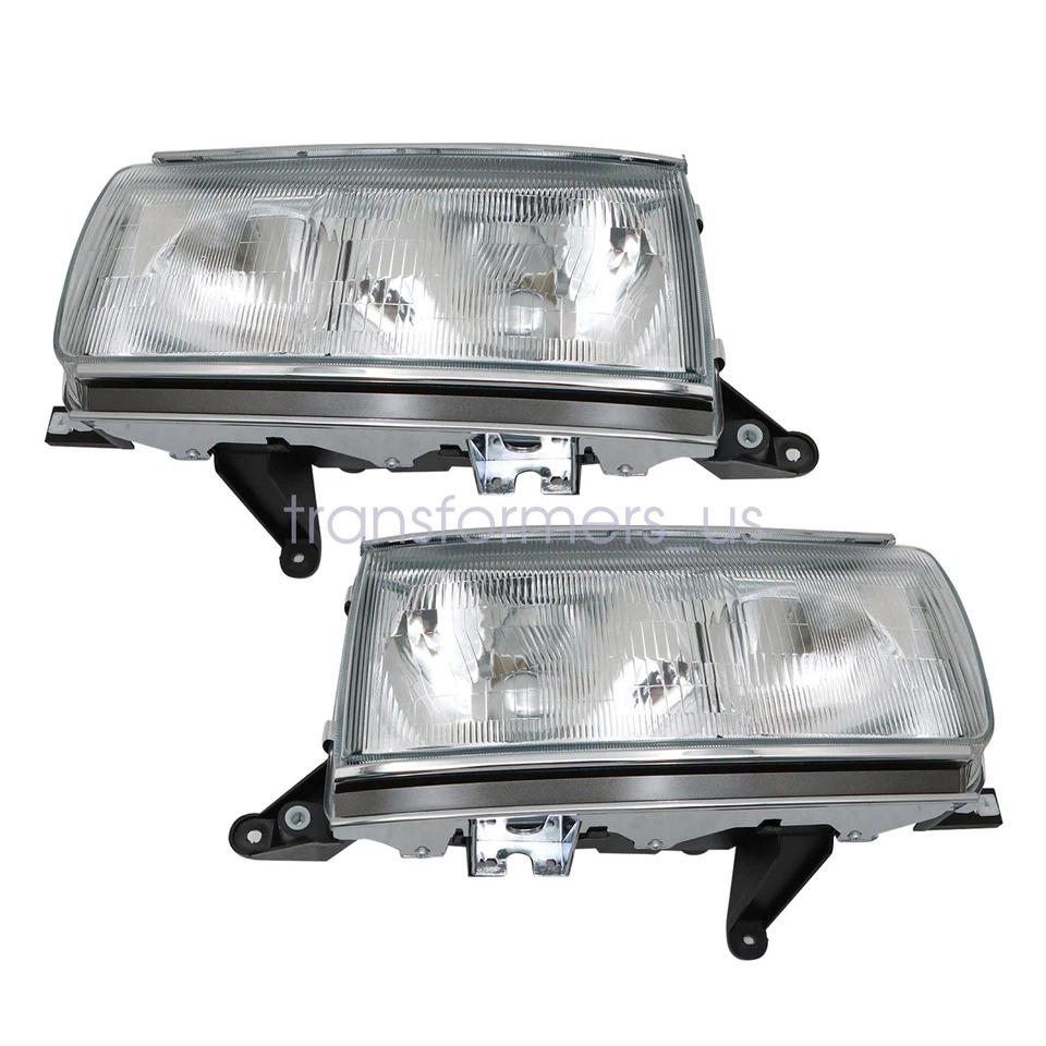 Par de faros cristalinos para Toyota Land Cruiser 1991-1997 FJ80 LC80 Foto 4 de 4