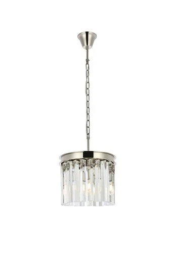 Elegant Lighting Sydney 12" 3 Light Royal Crystal Chandelier - Picture 2 of 9