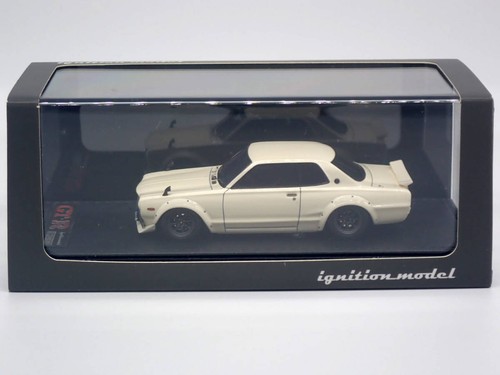 Ignition Model 1/43 Nissan Skyline 2000 Gt-R Kpgc10 Semi Works White Resin - Picture 3 of 4