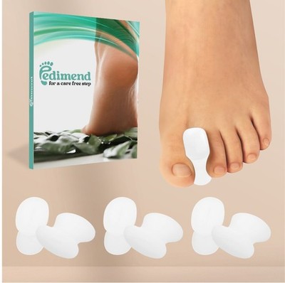 6 Stück Big Toe Separator Hallux Valgus Corrector Fuß Zehenglätter Gelschienen