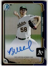 2015 Bowman Chrome Bobby Wahl Prospect Auto Purple Refractors #/250 #BCAP-BW