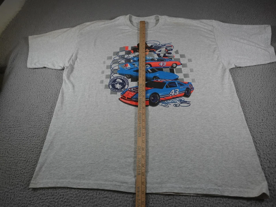 Camisa De Colección Richard Petty Para Hombres 3XL Gris NASCAR STP 43 Pontiac Grand Prix Museum Foto 3 de 4