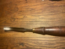 RARE Vintage DR Barton & Co. Wood Carving Gouge Chisel WW Tool CurvedBlade USA