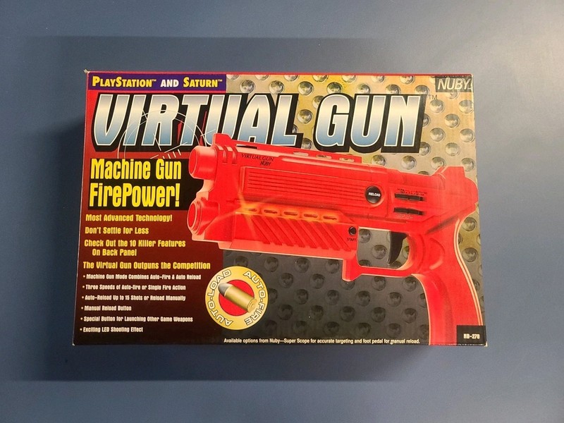 Nuby Red Virtual Gun (Sony Playstation 1 ps1/ Sega Saturn) Controller Pistol Toy