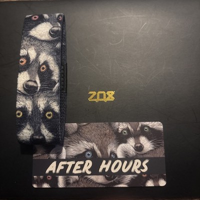zox band Medium AFTER HOURS Nov25 Series, unredeemed *Trash Panda*RFID#27- 