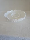 Vintage Fenton Hobnail 8 in White Milk Glass Ashtray / Chip Dip Bowl 8"D