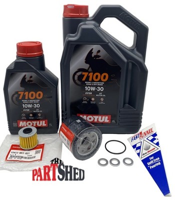 Honda Goldwing 1800 GL1800 DCT Oil Change Kit Motul 10W30 Synthetic OEM Filters