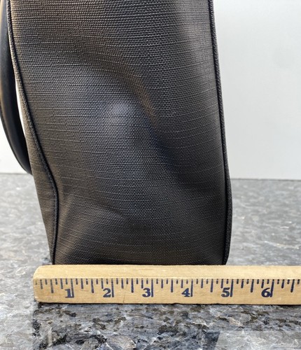 DAGNE DOVER SIGNATURE LEGEND BLACK COATED CANVAS SHOULDER TOTE BAG - Picture 8 of 13