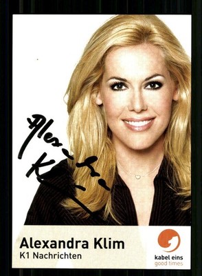 Alexandra Klim Kabel 1 Autogrammkarte Original Signiert ## BC 233878