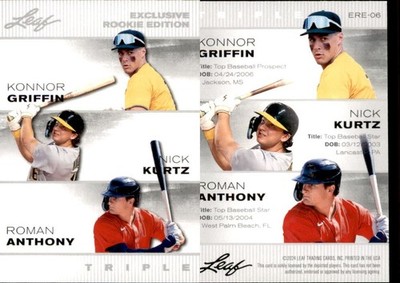 2025 LEAF ''EXCLUSIVE ROOKIES'' GRIFFIN/KURTZ/ANTHONY ERE-06