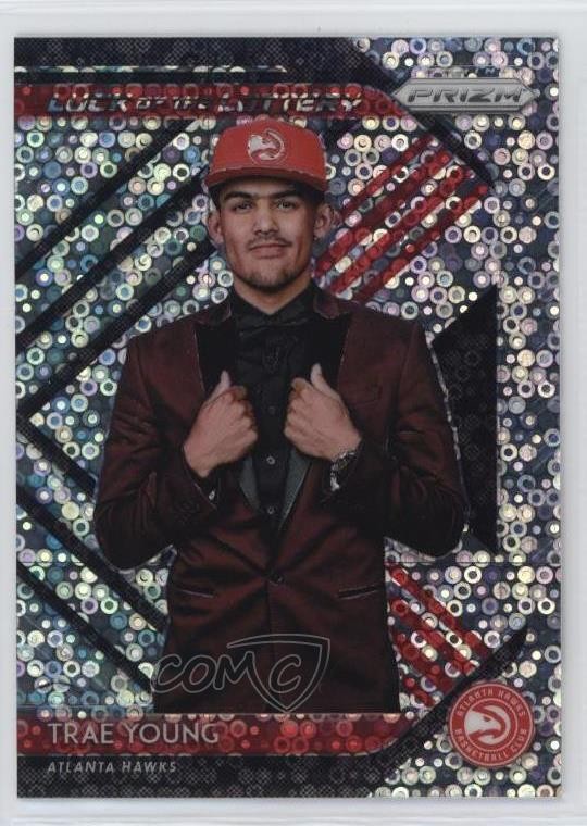 2018-19 Panini Prizm Luck of the Lottery Fast Break Trae Young #5 Rookie RC 5xx