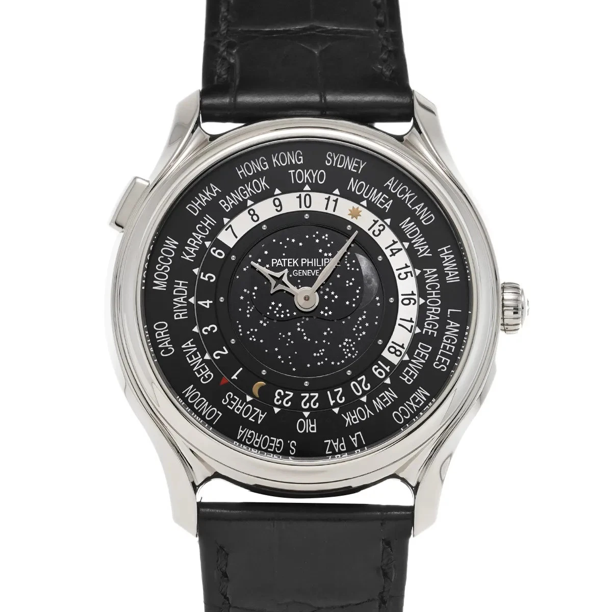 Patek Philippe — Patek Philippe th 1300 5575G-001 40mm White Gold Black Wristwatch #WW023