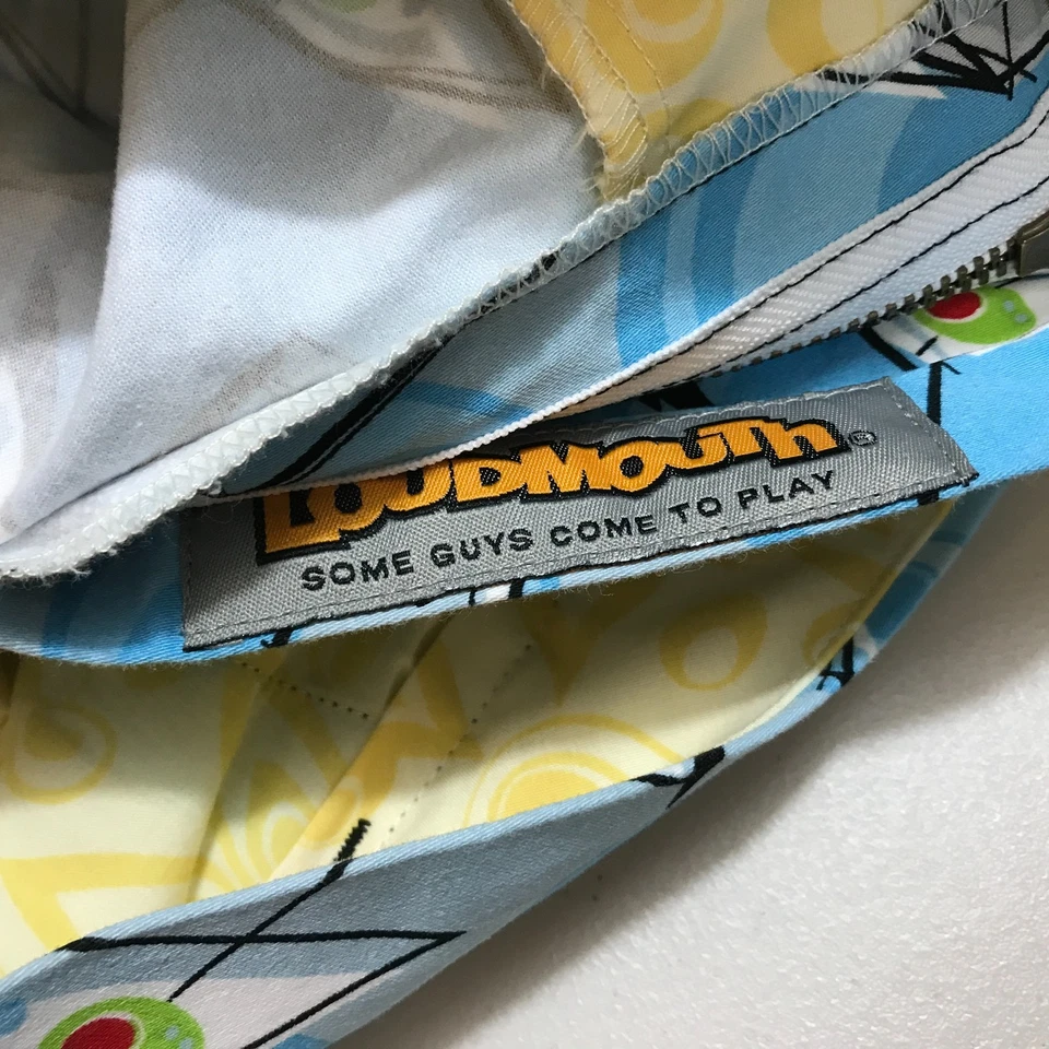 Pantalones Partini Loudmouth Golf Para Hombre Azul Martini Coctelera Estampado 38 X 29 Foto 4 de 4