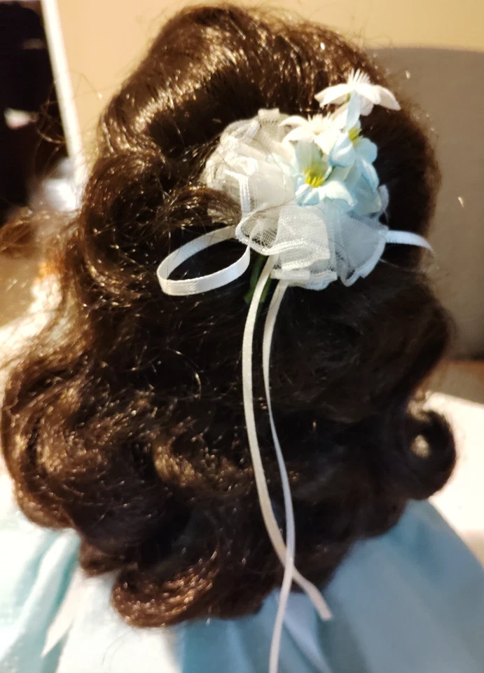 Vintage Furga Puppe 14 in alter Modepuppe braune Haare blaue Augen - Bild 4 von 4