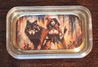2 oz. .999 Fine Silver 24k Gold Gilded Hayleybug Mint - Scarlet - #7 of  10