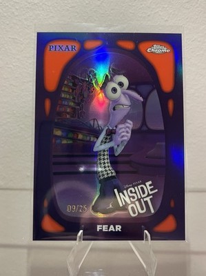 2024 Topps Chrome Disney Fear /25 Orange Inside out