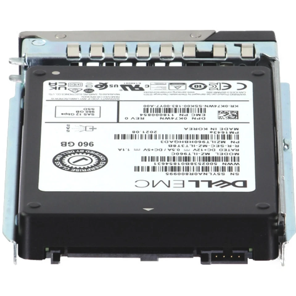 Dell 960GB 12Gbps SAS RI TLC 2.5 SSD PM1643a (ME4) CPO (K74WN) -R - Image 4 of 4
