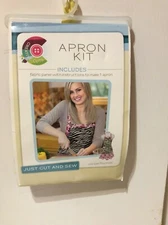 Creative Cuts APRON KIT Cut and Sew Zebra fabric panel. one size fits most.