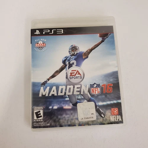 Madden NFL 16 PS3 PlayStation 3 TESTED FREE SHIPPING