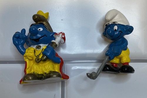 Juego de 10 figuras vintage de los Pitufos Peyo Schleich Bully - Imagen 11 de 13