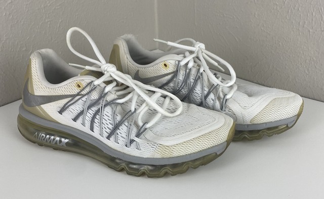 Nike Air Max 2015 White Metallic Silver 