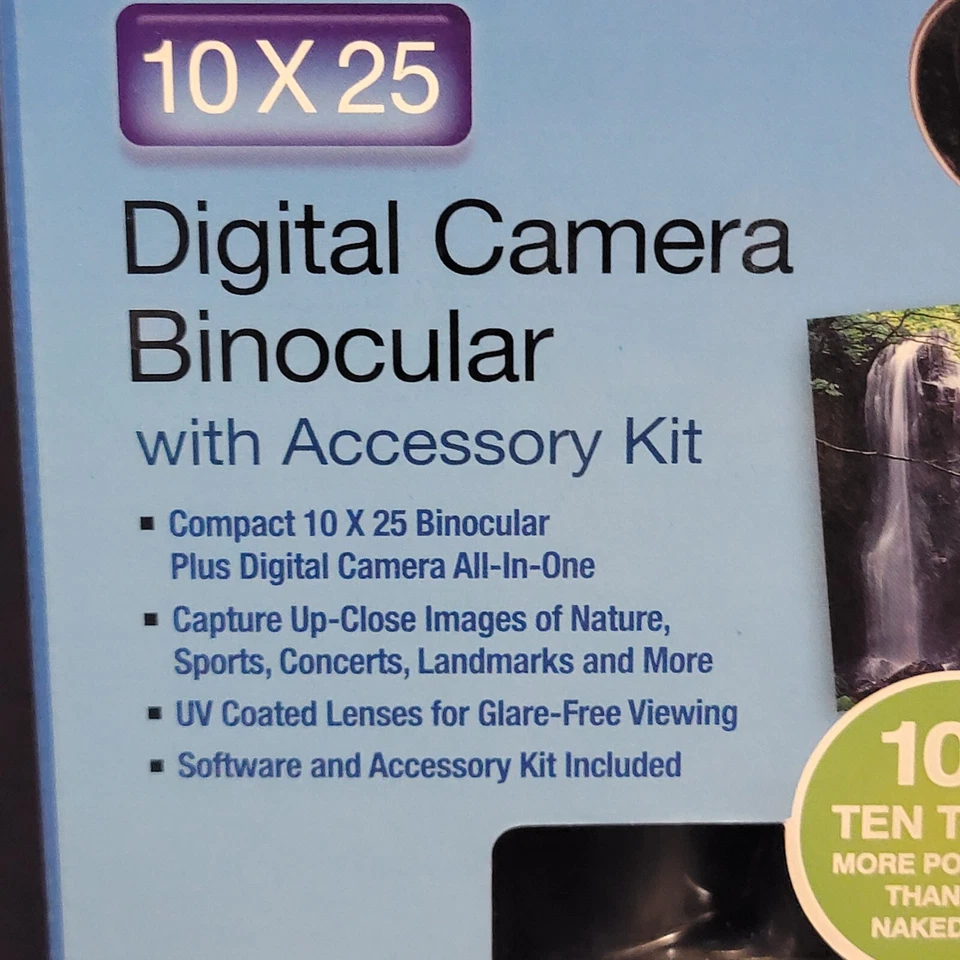 Sharper Image 10 X 25 Digital UV Coated Camera Spy Binoculars - NEW IN BOX! - Image 3 of 4