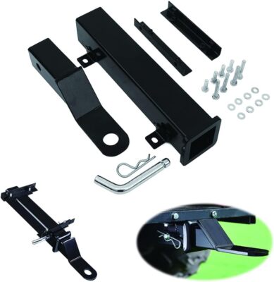 1Set Golf Cart Trailer Hitch on Backseat Footrest For Club Car EZGO Yamaha Black