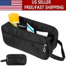 Travel Toiletry Bag Men Small Dopp Kit Organizer Zipper Bag Shaving Shower Case
