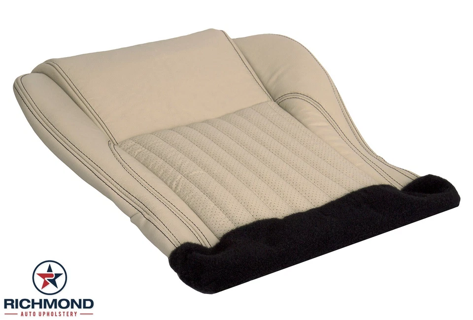 Ford Thunderbird T-Bird 2004-2005 - Cubiertas de asiento de cuero completas del lado del conductor tostado Foto 4 de 4