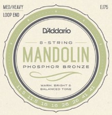 D'Addario EJ75 Mandolin Strings Phosphor Bronze Medium Heavy 11.5