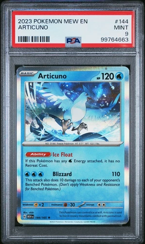 POKEMON 151 #144 ARTICUNO - PSA 9 - 2023 MEW EN SCARLET VIOLET ENGLISH CARD