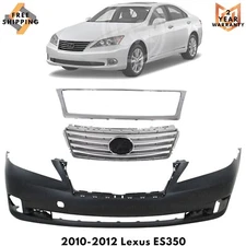 Front Bumper Cover Fascia & Grille Assembly Kit For 2010-2012 Lexus ES350