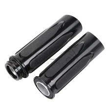 1" Electronic Hand Grips Kit For Harley Fatboy FLSTF Electra Glide Ultra Classic