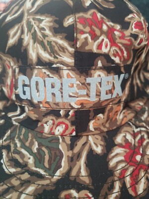 FW18 Supreme GORE-TEX 6-panel flower print hat waterproof cap 3M