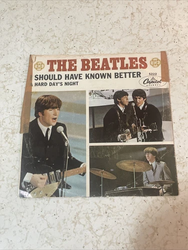 The Beatles 7'' 45 -with Sleeve- A Hard Day's Night / I Should Have Known Better