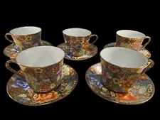Chintz MilleFleurs Floral Chinese Set -Tea Cup & Saucer Maker Mark Set of 5 VGC