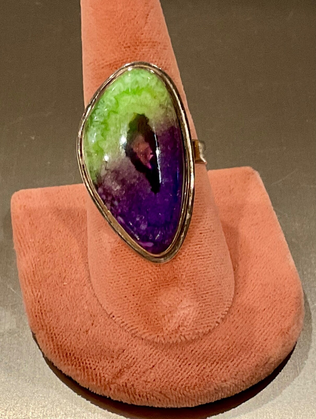 ARTESIAN 925 SS RUBY ZOISITE TRIANGULAR RING SIZE… - image 12