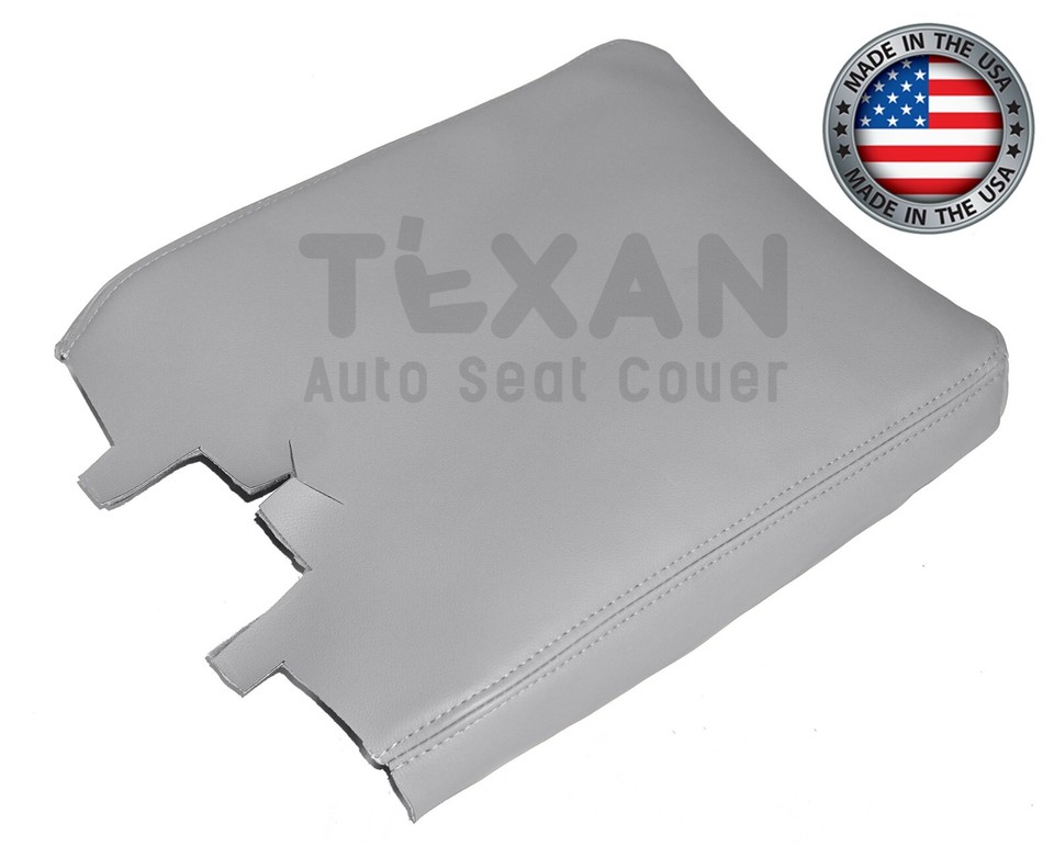 Housse De Console Centrale Chevy Silverado 2007-2014 - Gris Titanium Clair - Vinyl - Texan Auto Seat Cover