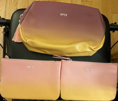 Ipsy Glam Bags (Bag s Only, NO Makeup) 2 Regular & 1 Large Size NEW!