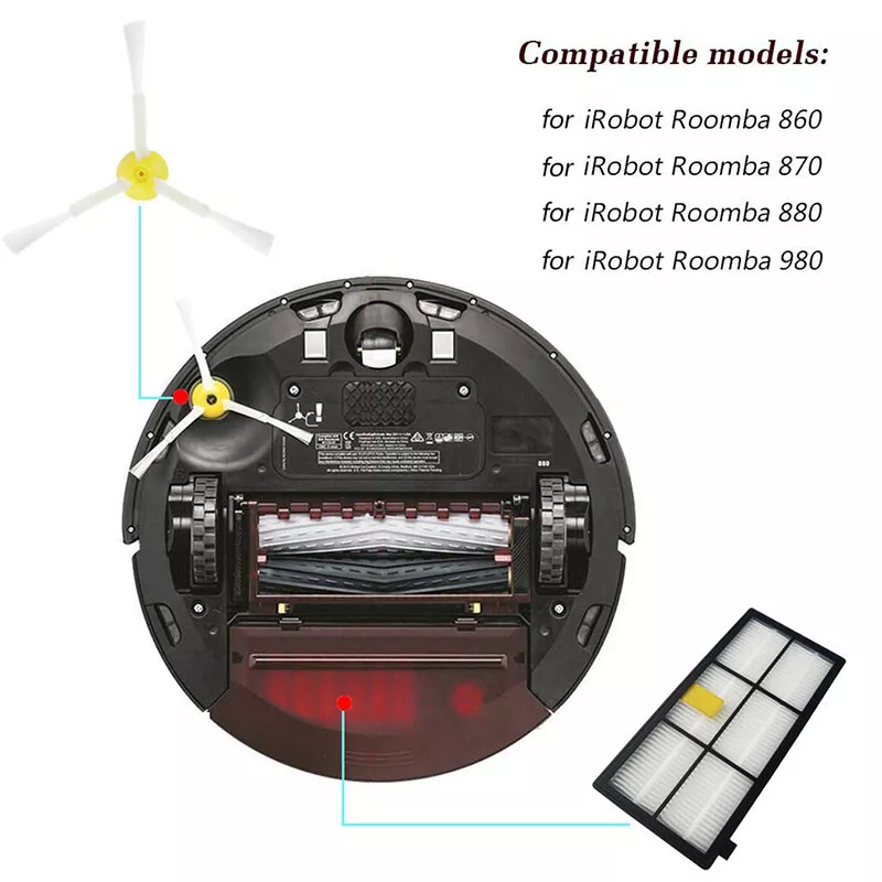 → 2-Pak HEPA Filter til iRobot Roomba - Gratis Fragt