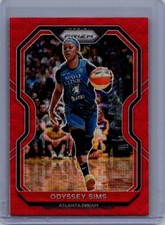 2021 Panini Prizm WNBA #80 Odyssey Sims Prizms Ruby Wave
