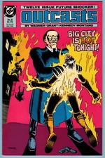 OUTCASTS #6 John Wagner ALAN GRANT Cam Kennedy DC COMIC Book Sleeve/Board