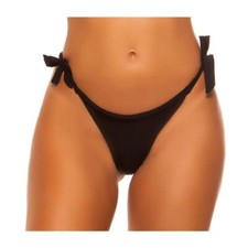 Sexy Brazilian Tanga Bikini Hose zum Binden Schwarz #BI735