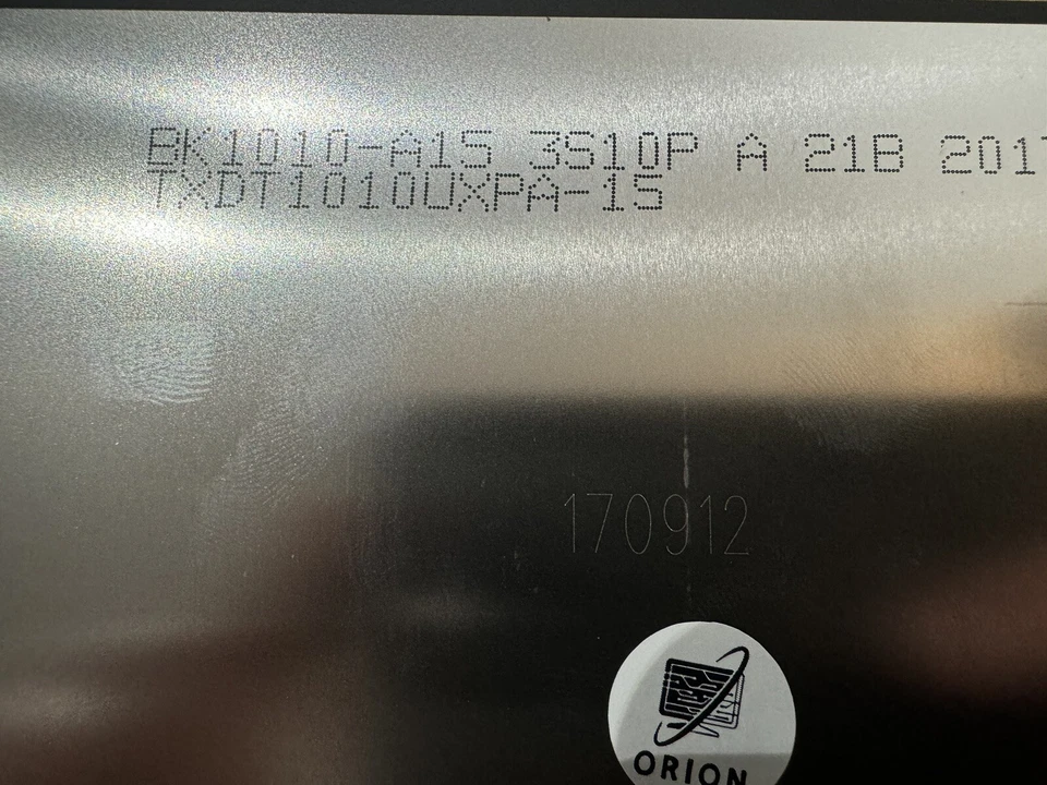 39 Pin 10.1” IPS LCD Display TXDT1010UXPA-15 BK1010-A15 Alcatel Pixi 3 10 OEM - Image 2 of 4