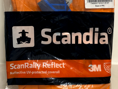 Scandia Orange Coveralls ScanRally Reflect 3M Men's XL Extra Large