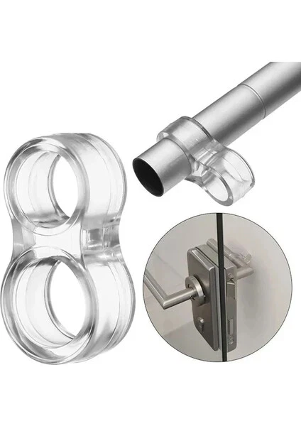 Türstopper Türgriff Fenster Griff Türklinke Wand Schutz Gummi Transparent - Bild 3 von 3