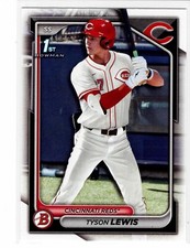 Tyson Lewis Cincinnati Reds  2024 Bowman Draft 1st Bowman