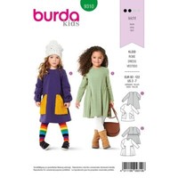 Burda Kinder 9310 Kinder Kleider NäHen Muster Alter 2 - 7 FäHigkeit: Einfach