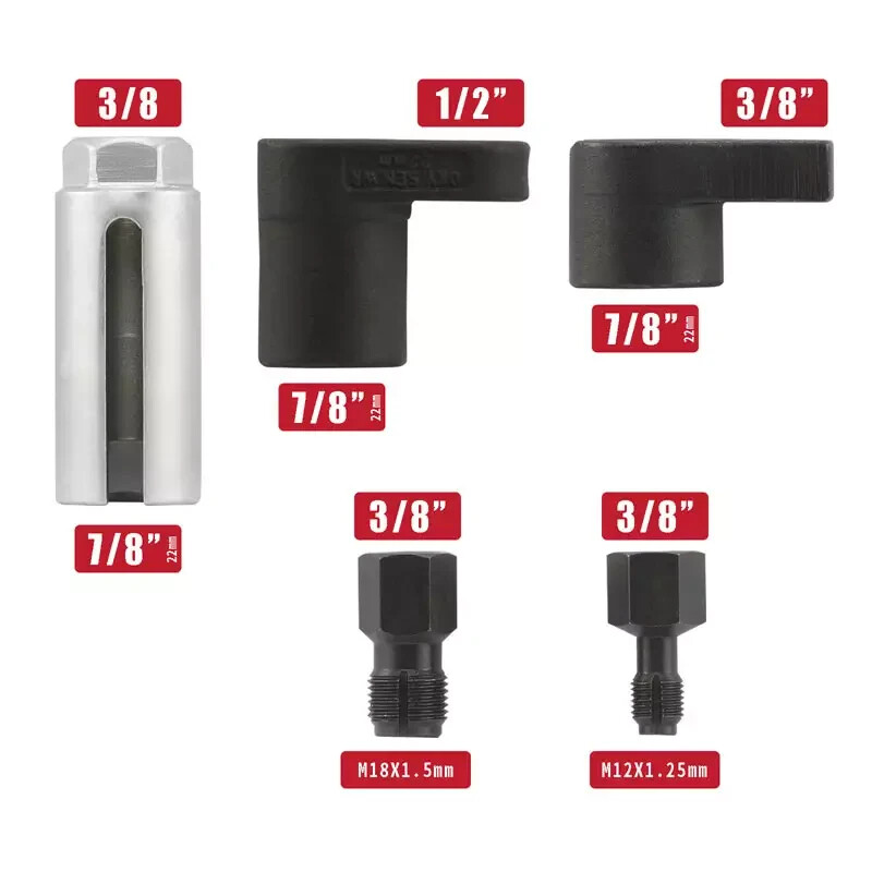 Sensor Plug Remover 5pc Oxygen O2 Sensor Socket Remover/Installer Thread Chaser set | eBay