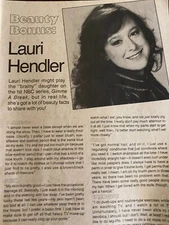 Lauri Hendler, Gimme a Break, Full Page Vintage Clipping, a